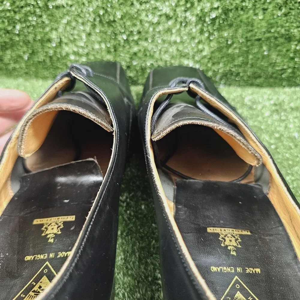 Vintage John Fluevog George Cox Black Leather‎ Dress Shoes Made In England US 12